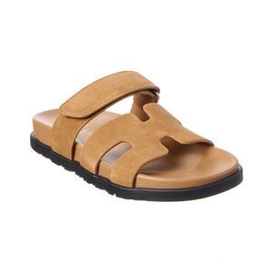 Tiffany & Fred Paris Suede Sandal, Brown